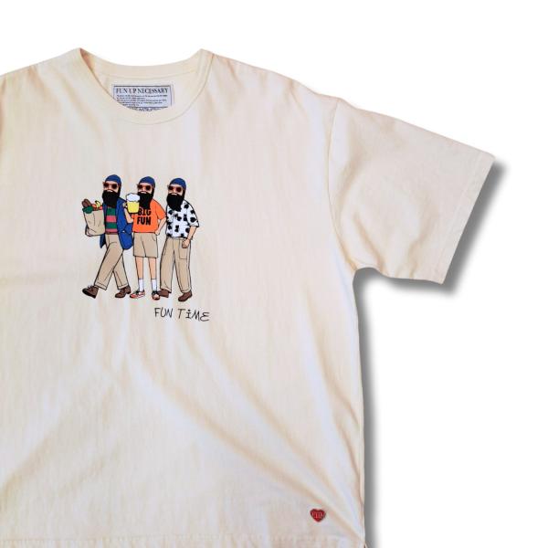 FUN ファン  FUN TIME OJI Tシャツ (pigment sand) 半袖 ユニセック...