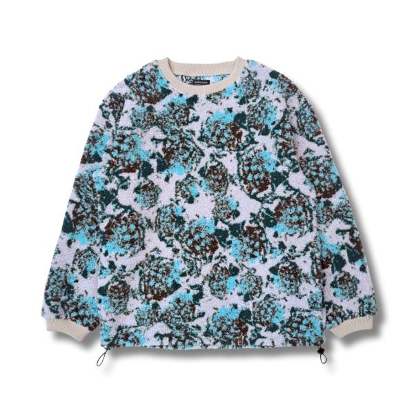 modem design モデムデザイン flower boa crew (gray) フラワー ボ...