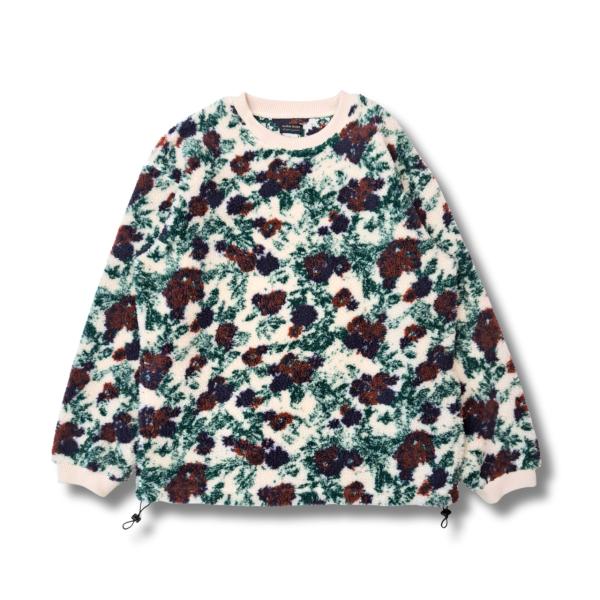 modem design モデムデザイン flower boa crew (white) フラワー ...