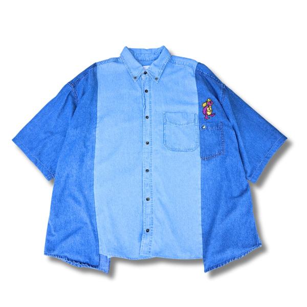 Mr.Remake Man ミスターリメイクマン switching denim shirts (s...