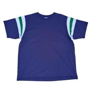 ワラワラスポーツ WALLA WALLA SPORT shoulder insert tee 半袖 Tシャツ 日本製 (navy)