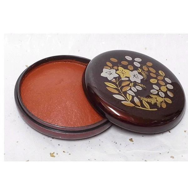 最高級練り朱肉「四季」(桐箱入)秋景色[萩]