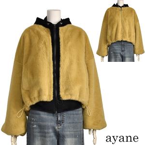 【新品タグ付き】ayane アヤン　中綿フレアコート　ブルゾン　ナイロン　38 ayane アヤン 中綿 フレア コート レディースコート 秋冬 896109