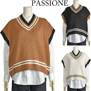 PASSIONE（パシオーネ） ニットベスト フォックス リアル ファー 婦人