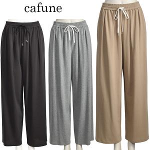 blue fronce ブルーフロンス サイドライン入りリネンワイドパンツ