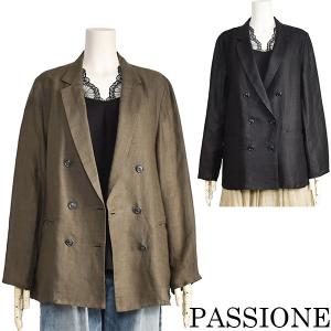 PASSIONE（パシオーネ） ブラウス レディース リボンタイ 長袖 白