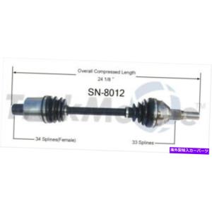 axle CV車軸シャフトフロント右スラクトSN-8012フィット02-07 Saturn Vue CV Axle Shaft Front Right SurTrack SN-8012 fits 02-07 Saturn Vue｜coupertop