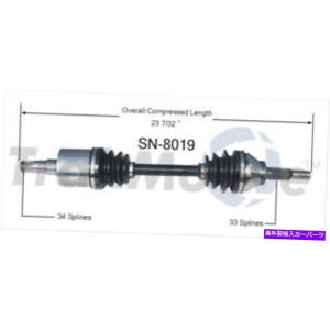 axle CV車軸シャフトフロント左スラックSN-8019フィット03-07サターンイオン CV Axle Shaft Front Left SurTrack SN-8019 fits 03-07 Saturn Ion｜coupertop