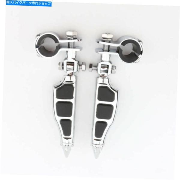 フットペグ 1-1 / 4 &quot;フットペグクランプ鈴木ブルバードM50 S40侵入者1400の男性マウ...