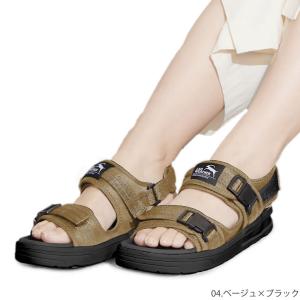 サンダル メンズ レディース 4cmの厚底ソー...の詳細画像5
