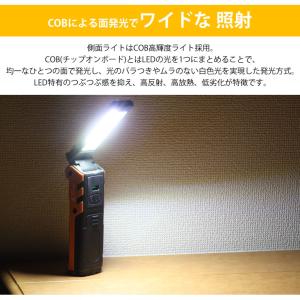 LEDライト 懐中電灯 充電式 ワークライト ...の詳細画像4
