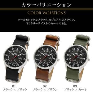 ソーラー電波時計 メンズ 腕時計 ミリタリーウ...の詳細画像1