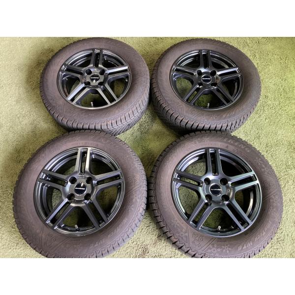 送料無料 中古スタッドレスセット EURO DESIGN 15in 6.0J +25 PCD108 ...