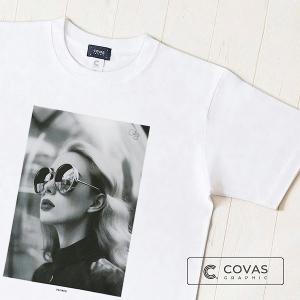 【NEW】ユニセックス Tシャツ　"アーバン"　ホワイト　349413-10　半袖 プリント COVAS GRAPHIC｜covas