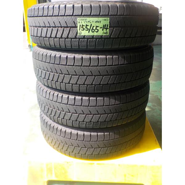 5) 8231g ブリヂストン ブリザック ＶＲＸ３ 155/65R14 ４本セット ワゴンＲ スペ...