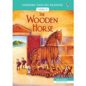 英語絵本 洋書 英語教材 オンライン音声 多読【音声付き】The Wooden Horse level2 トロイの木馬 QRコード付｜cowiibooks