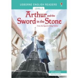 英語絵本 洋書 英語教材 オンライン音声 多読【音声付き】Arthur and the Sword in the Stone QRコード付｜cowiibooks