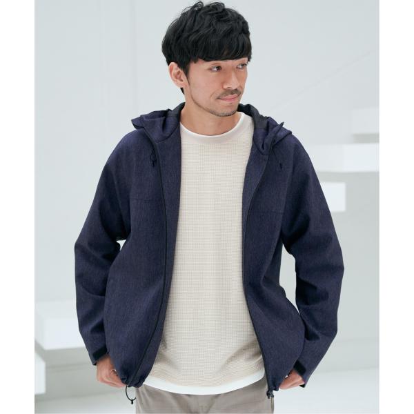 撥水メランジマウンテンパーカー