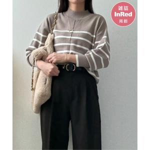 コットンミックスバックスリットニット