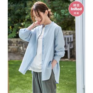 【雑誌InRed5月号掲載】冷感リネンバンドカラーシャツ