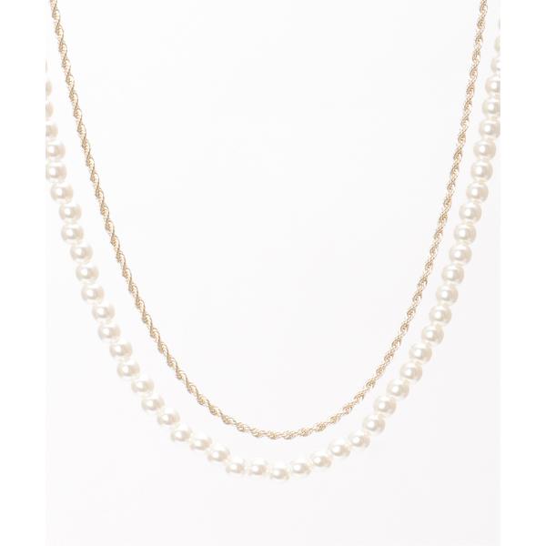 チェーンパール2セットネックレス