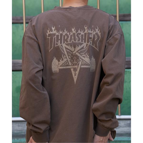 THRASHER スラッシャー ピグメントプリントロンT