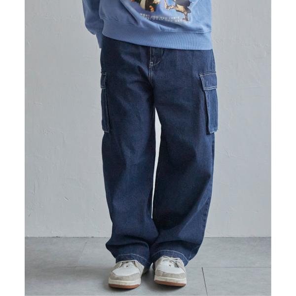VISION STREET WEAR ビジョンストリートウェア ロゴデニムカーゴパンツ