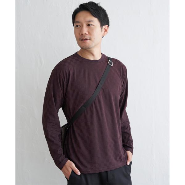 リンクスジャカード市松ロンT