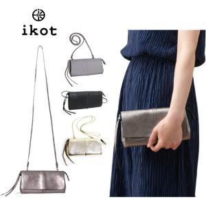ikot（イコット） レディース 財布 二つ折り財布 牛革 本革 折財布