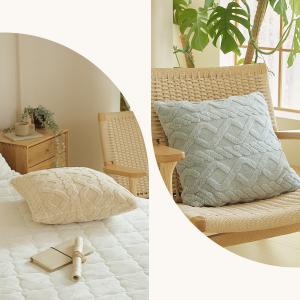 クッションカバー 45×45cm ケーブルボア...の詳細画像5