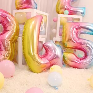 誕生日の飾り付け 数字 ナンバーバルーン 特大...の詳細画像2