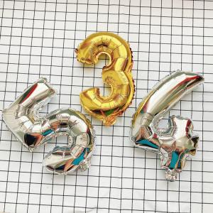 16インチ 誕生日 飾り付け ナンバーバルーン...の詳細画像1