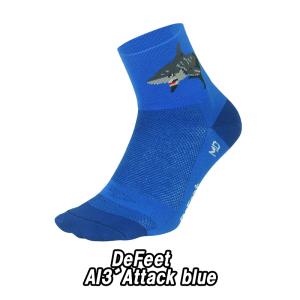 DeFeet AI 3" Attack Blue ディフィート ソックス 靴下｜cozybicycle