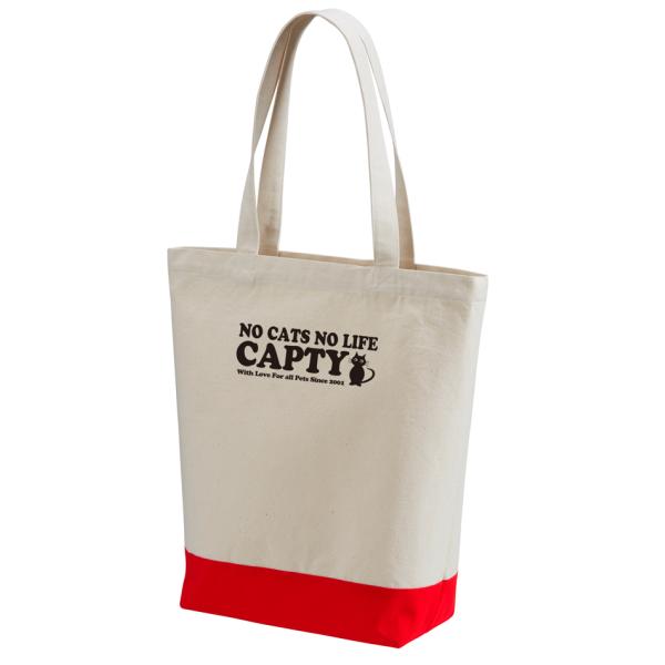 CAPTY レギュラーキャンバストートバッグ NO CATS NO LIFE カプティ 10L H3...