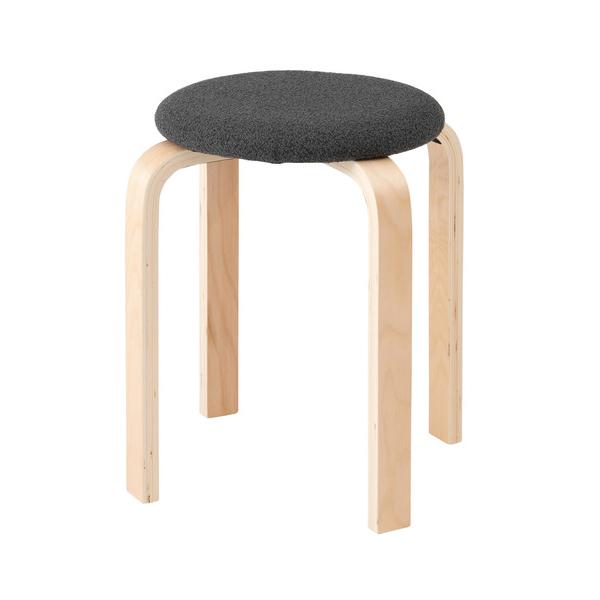 スツール スタッキングスツール 椅子 円 スタッキング ニュアンスカラー トレンド シンプル 天然木...