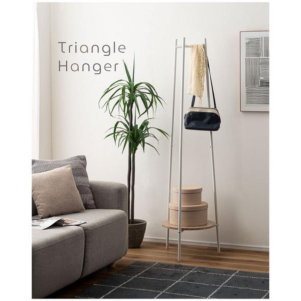 ハンガーラック スリム おしゃれ パイプハンガー 省スペース コンパクト 棚付き ポールハンガー 収...