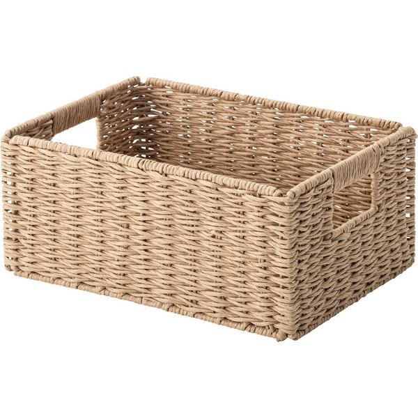 ペーパーコードバスケット バスケット 折りたたみ おしゃれ アジアン 北欧 韓国 編み込み 収納 ペ...