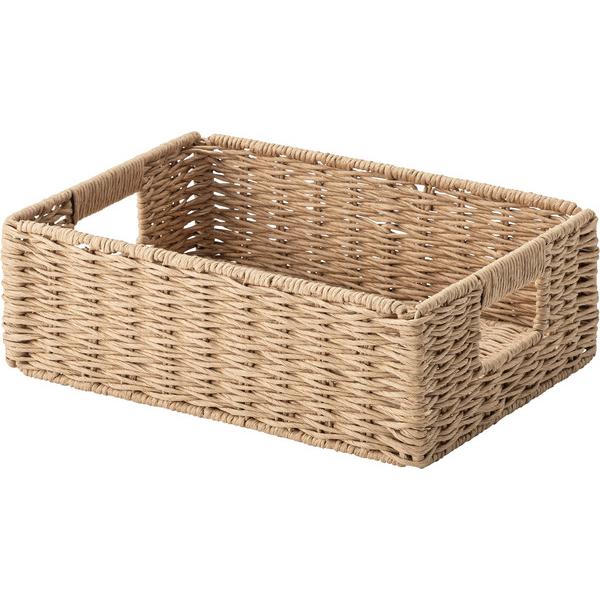 ペーパーコードバスケット バスケット 折りたたみ おしゃれ アジアン 北欧 韓国 編み込み 収納 ペ...