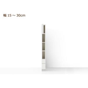 セミオーダー壁面収納 グラナー 幅15〜30cm 木製扉1段,引き出し付き 全14色｜cozyroom