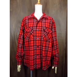 ビンテージ30's40's○PENDLETONウールシャツ赤○230928i3-m-lssh-wl