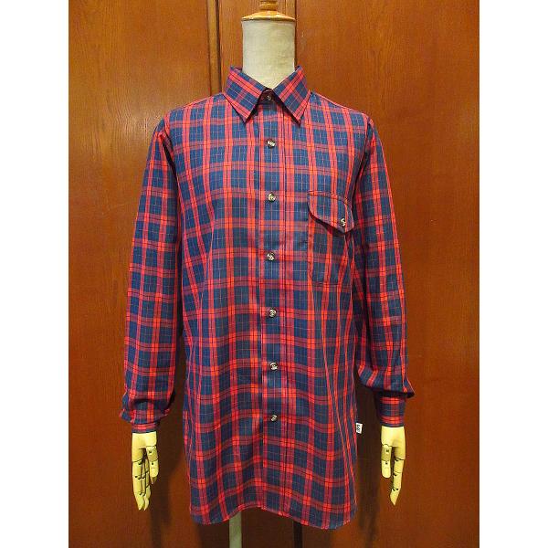 ビンテージ80's●DEADSTOCK Leeタータンチェック長袖シャツsize S●210710r...