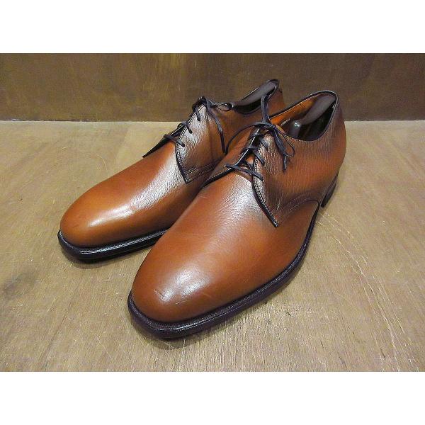 ビンテージ70’s●DEADSTOCK Scholl COPEGプレーントゥシューズ茶size 11...