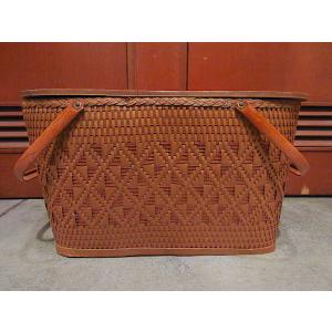 ビンテージ○ピクニックバスケット○230914i7-bag-bskカゴ籠収納