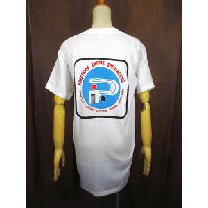 ビンテージ70's○染み込みプリントTシャツ白 M○210721j1-m-tsh-ot USA