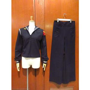 ▪️40s wwⅡ ビンテージ セーラーシャツ④ 大き目 ネイビー ワッペン 黒 40s U.S.NAVY アメリカ海軍 WWⅡ ウール セーラーシャツ ヴィンテージ