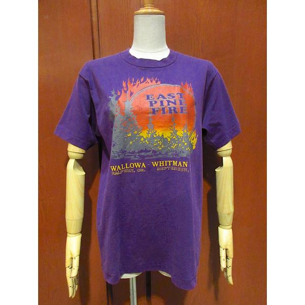 ビンテージ90's●FAST PINE FIREプリントTシャツ紫size M●220521r4-m...