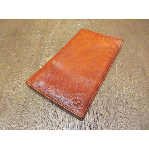 ビンテージ60’s70’s●レザー長財布茶●220531s4-wlt 1960s1970sウォレット...