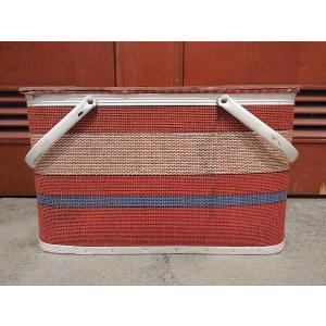 ビンテージ○ピクニックバスケット○230914i7-bag-bskカゴ籠収納