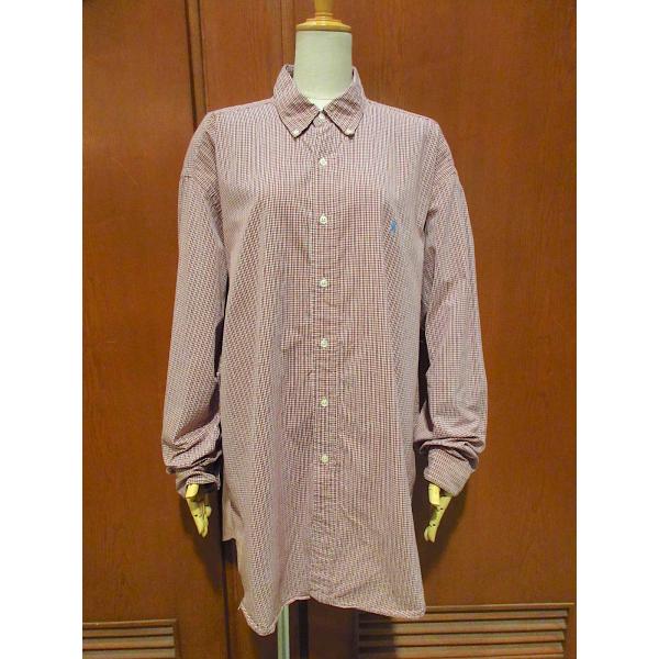 ビンテージ90's●Ralph Laurenチェックボタンダウンシャツsize XL●220812r...