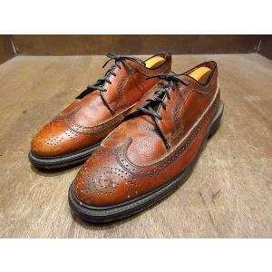 ビンテージ○Johnston & Murphy Heritageレザーウイングチップシューズ ビンテージ○Johnston & Murphy Heritageレザーウイングチップシューズ
